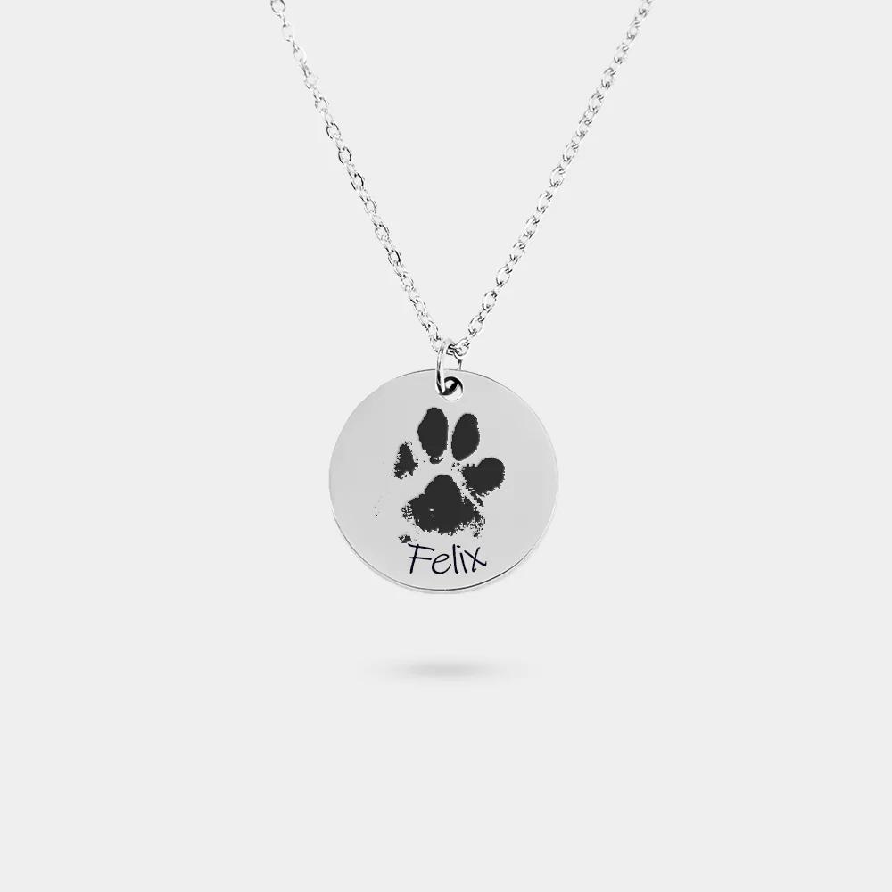 Collana Cerchio con impronta della zampa